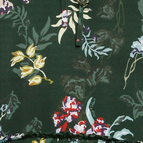 Zadig & Voltaire Green Resist Print Silk Season Dress S - Picture 3 of 7